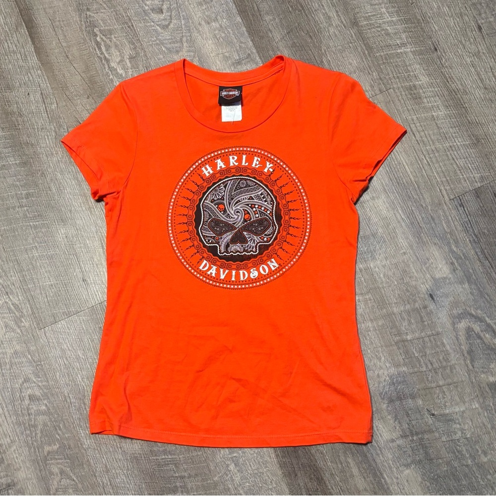 Harley-Davidson Bold Orange Tee women’s size medium